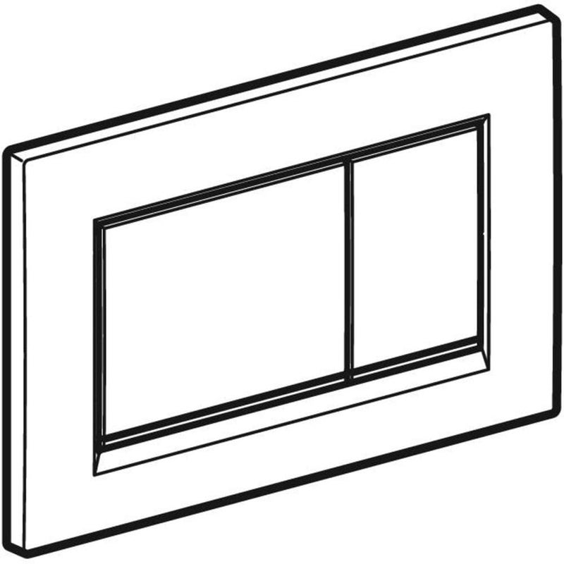 Geberit G115883KK1 Sigma 30 Dual Flush 1.6/0.8 GPF Actuator Plate White/Polished Gold - Image 1